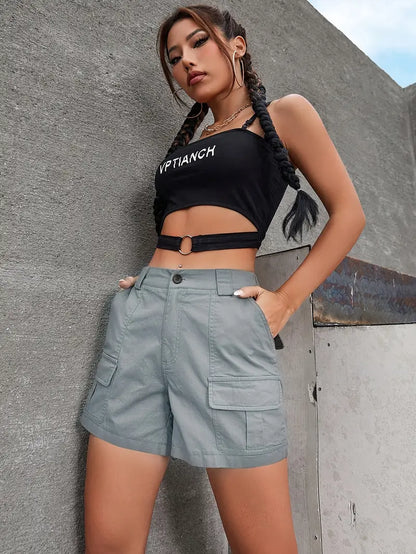 Zephyress – Eleganti pantaloncini cargo in cotone