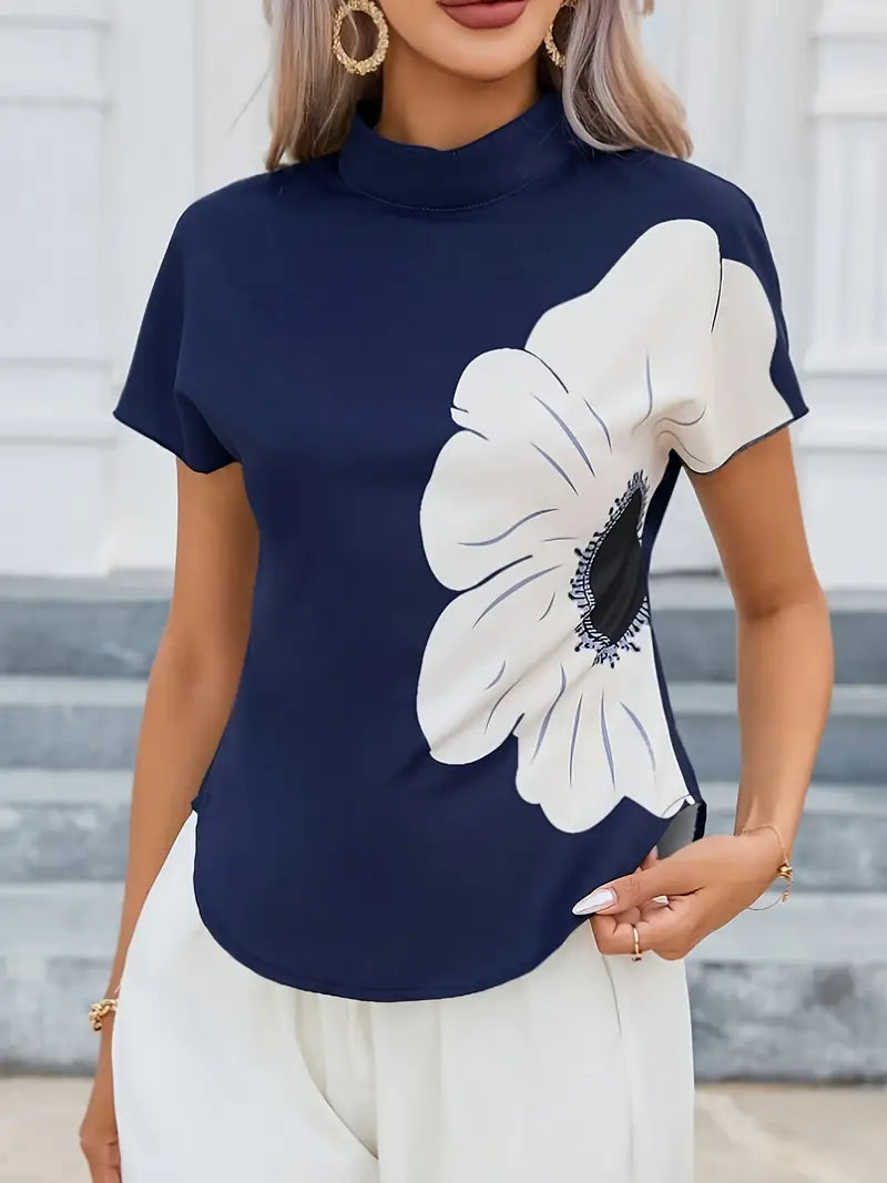 Eryndis – Camicetta con elegante motivo floreale