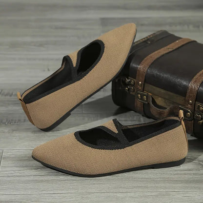 Morvielle – Scarpe basse classiche in due colori con punta affusolata