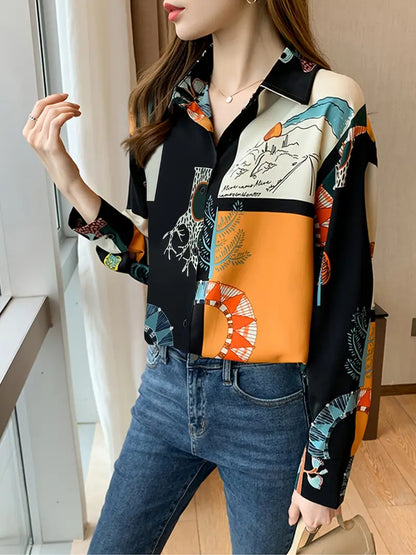 Briar – Camicetta artistica a maniche lunghe