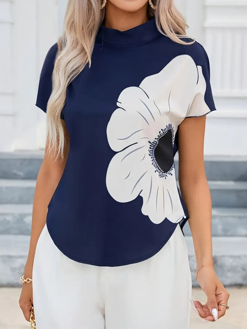 Eryndis – Camicetta con elegante motivo floreale