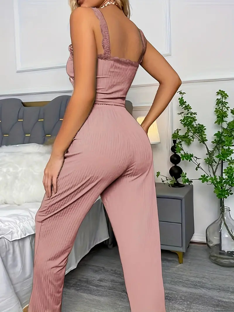 Thaliora – Set alla moda composto da top senza maniche e pantaloni