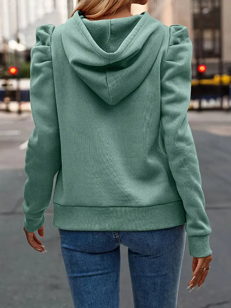 Anzu – Felpa in cotone con maniche a sbuffo