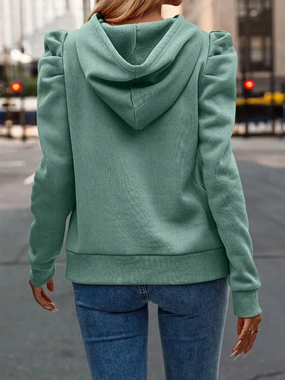 Anzu – Felpa in cotone con maniche a sbuffo