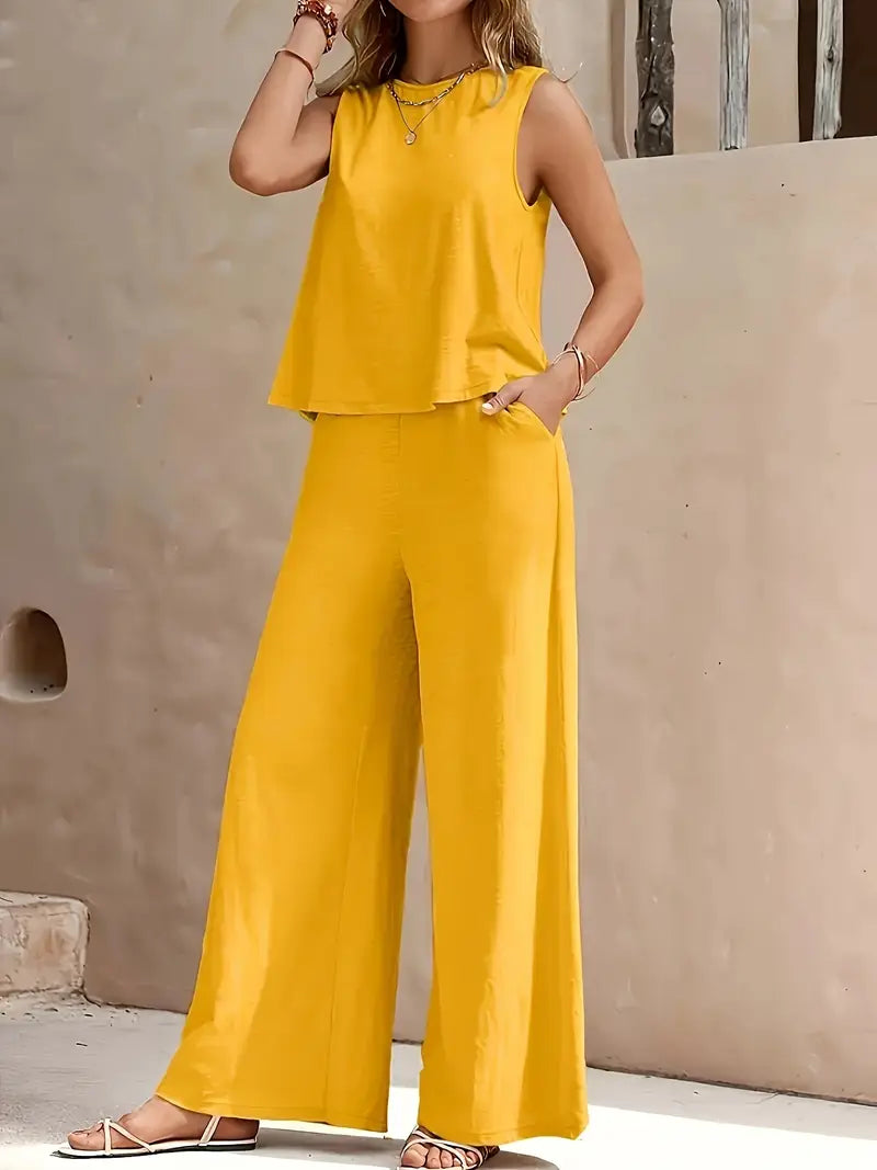 Noressa – Elegante set due pezzi a gamba larga