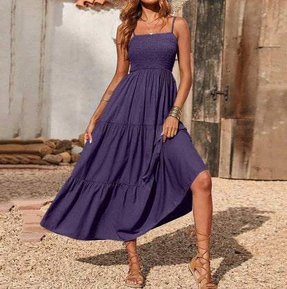 Eliadora – Abito maxi elegante con balze