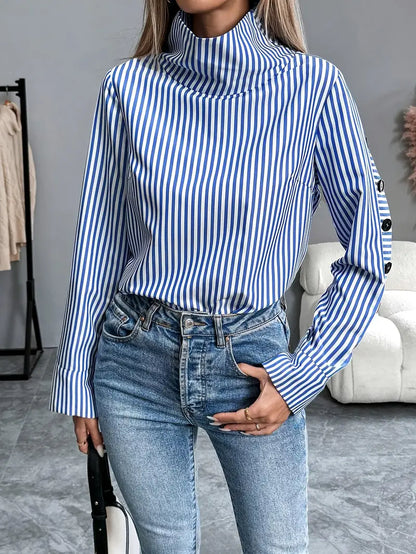 Darcy – Blusa elegante in cotone a righe