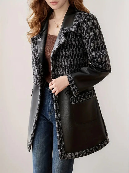 Magnolia – Cappotto in pelle e lana double face