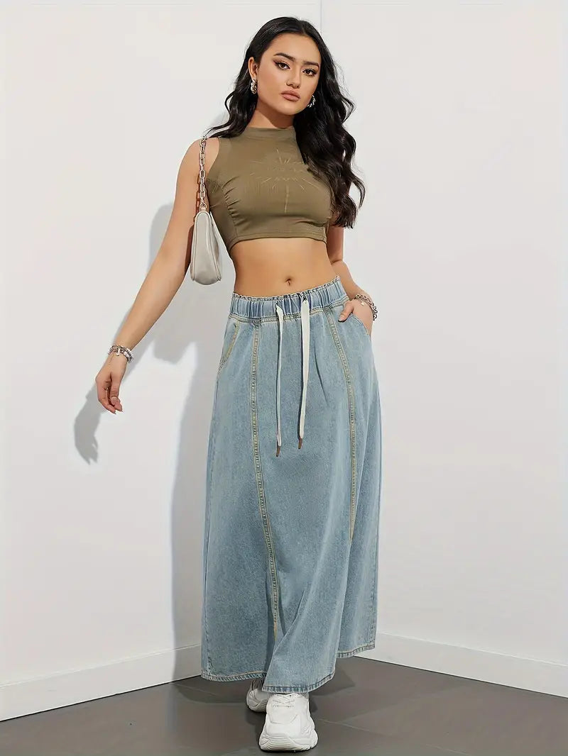 Adora – Gonna maxi in denim