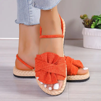 Lovi – Deliziosi sandali con fiocco e punta aperta