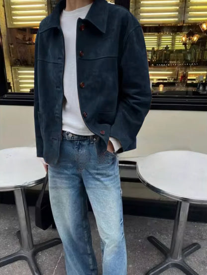 Josea – Giacca in pelle scamosciata vintage