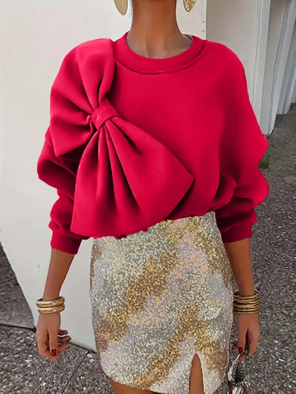 Benia – Maglione elegante con un grande fiocco