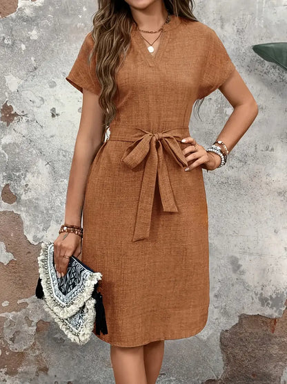 Vaeloria – Abito in cotone a maniche corte