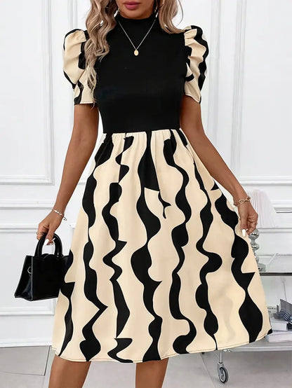 Sable – Elegante abito con maniche a sbuffo