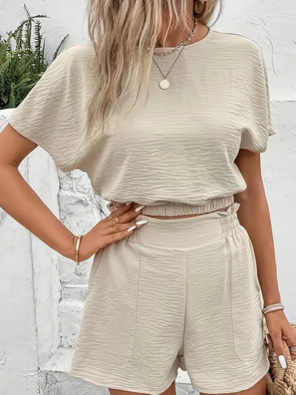 Aminna – Completo elegante composto da top e pantaloncini