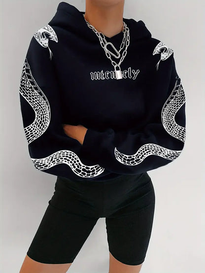 Zuri – Felpa con cappuccio in cotone stampato