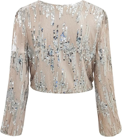Belisse – Blusa elegante con paillettes