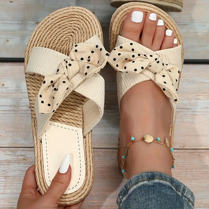 Sylis – Pantofole eleganti con fiocco