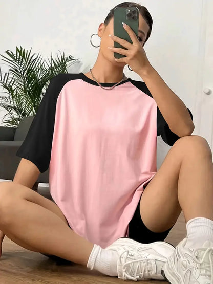 Vallorelle – Elegante t-shirt color block