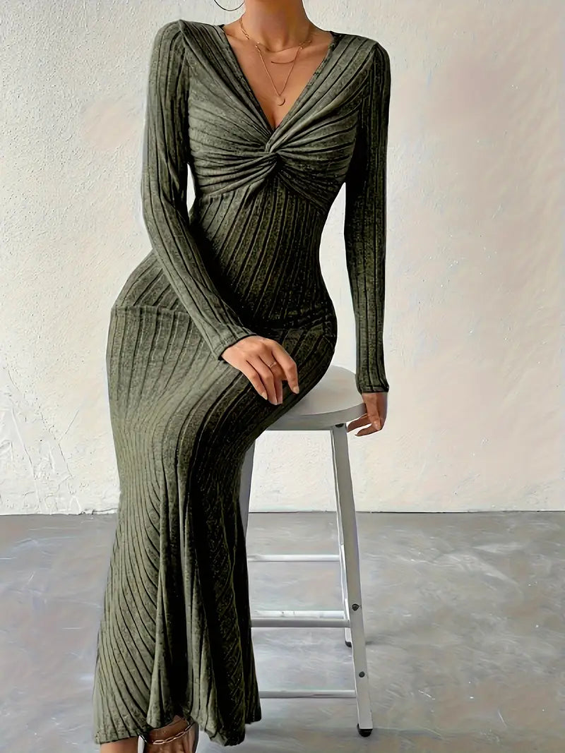 Louisa – Abito maxi lavorato a maglia sexy