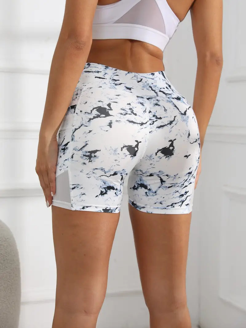 Lyricca – Shorts biker a vita alta con tasche