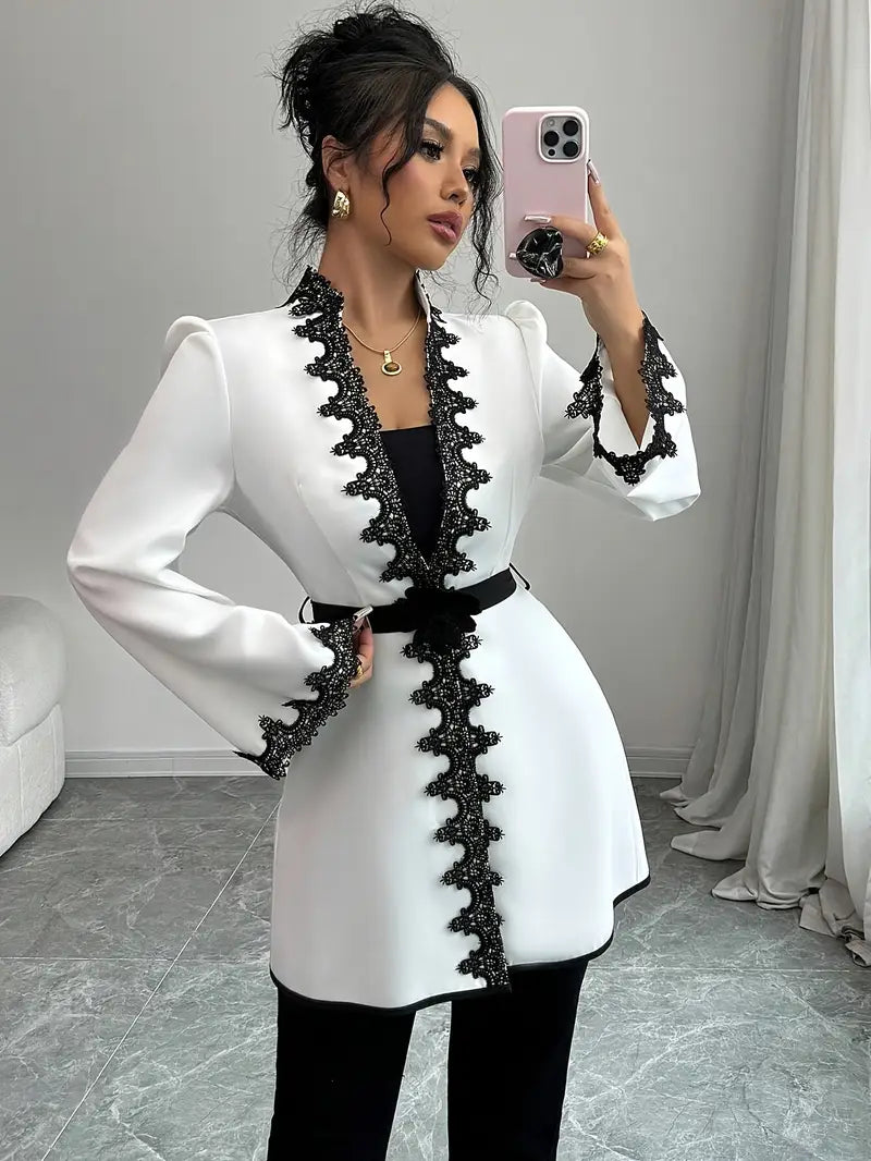 Dixie – Giacca elegante con rifiniture in pizzo