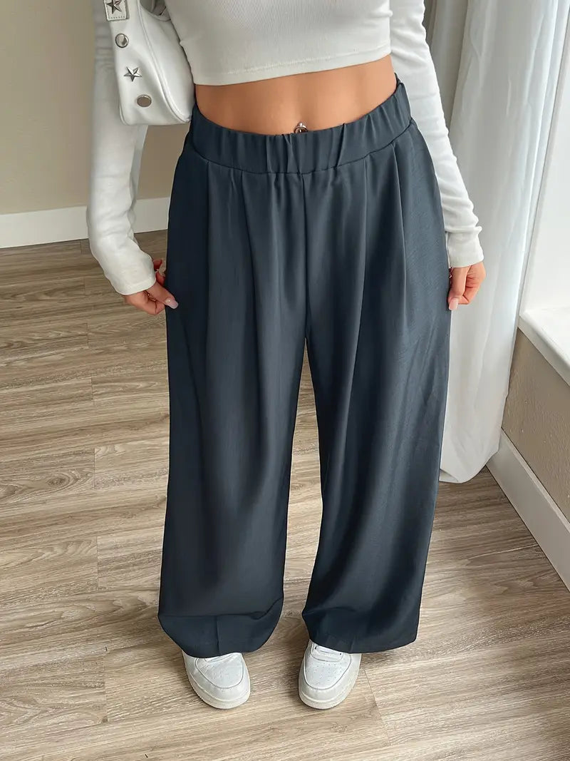 Bellatrix – Pantaloni plissettati eleganti a gamba larga