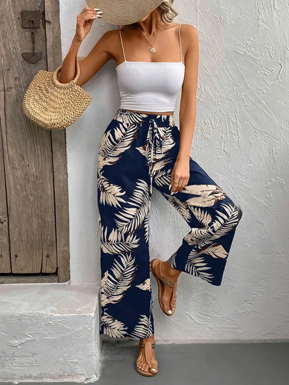 Amalith – Pantaloni estivi eleganti con gambe larghe