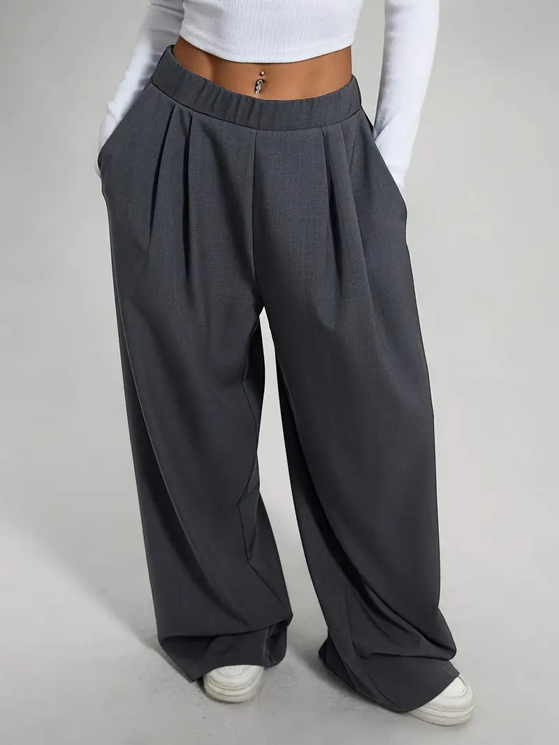 Bellatrix – Pantaloni plissettati eleganti a gamba larga