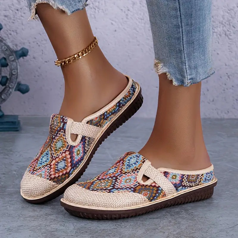 Eryndelle – Sandali slip-on in tessuto eleganti