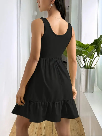 Emberlynn – Mini abito a balze senza maniche