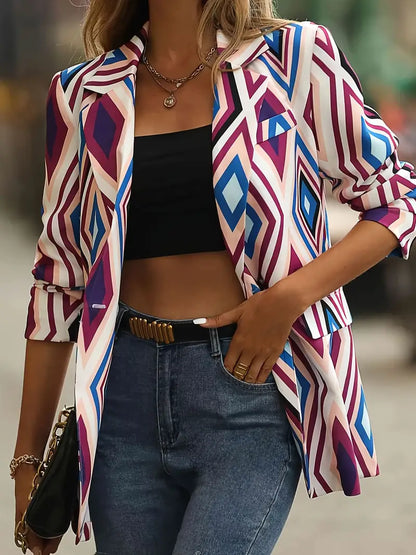 Teena – Blazer dalla fantasia geometrica