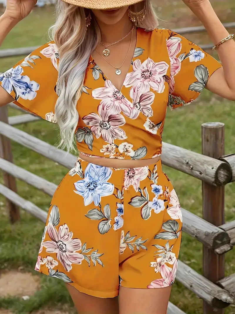 Mianna – Grazioso set da due pezzi con motivo floreale