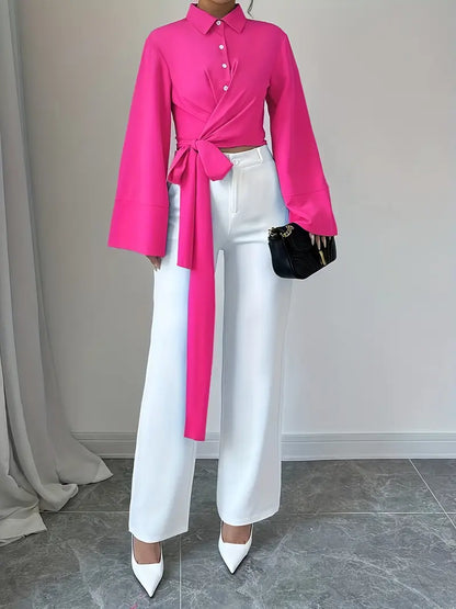 Monette – Blusa elegante a portafoglio