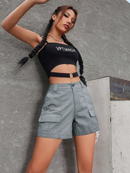 Zephyress – Eleganti pantaloncini cargo in cotone