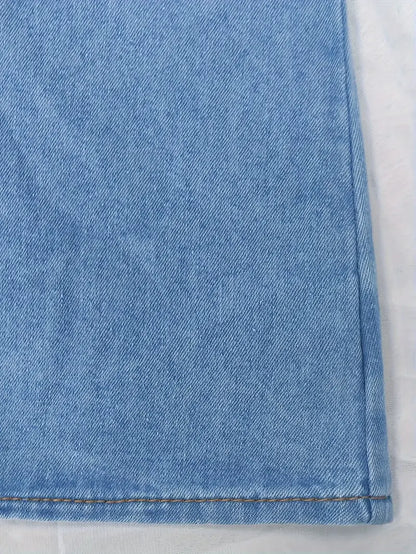 Anthea – Elegante top in jeans a collo alto