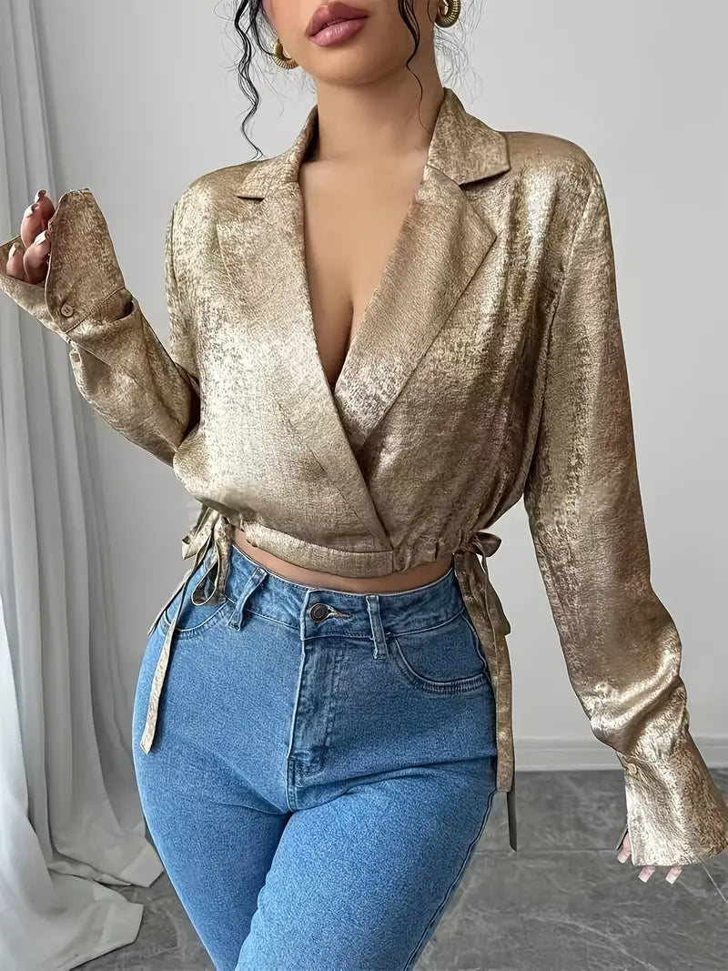 Ida – Blusa elegante a portafoglio