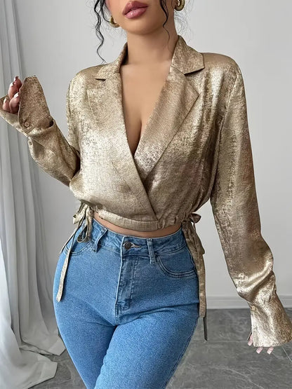 Ida – Blusa elegante a portafoglio