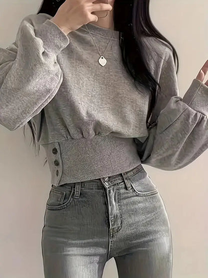 Ebbe – Maglione elegante con maniche corte a palloncino