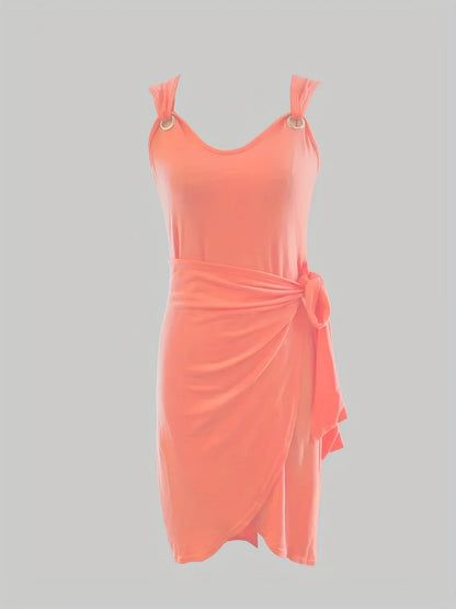 Liorisa – Elegante vestito aderente asimmetrico