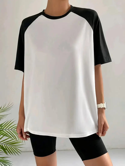 Vallorelle – Elegante t-shirt color block