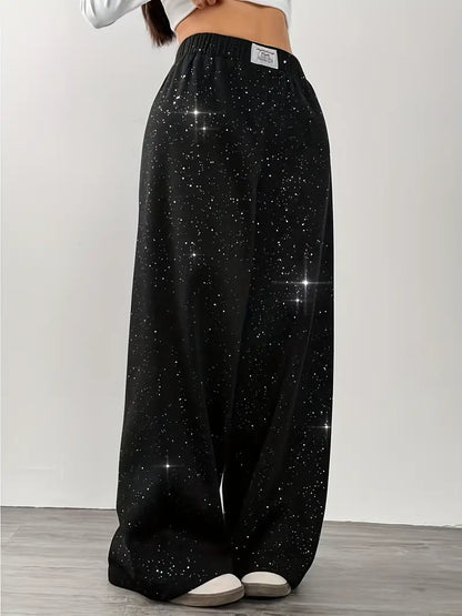 Zyraia – Pantaloni eleganti con gamba ampia e stampa