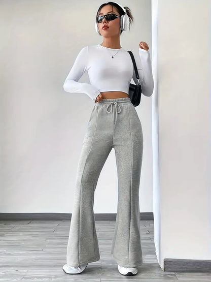 Manju – Pantaloni jogging a zampa in cotone