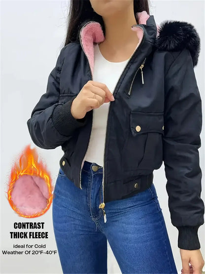 Barbara – Giacca corta realizzata in felpa di cotone