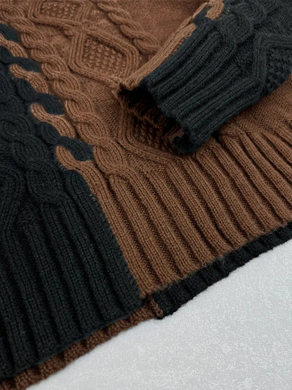 Merla - Maglione dolcevita lavorato a maglia grossa