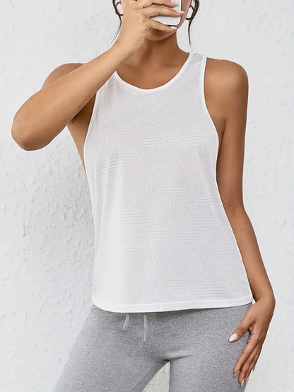 Nyxaria – Canotta traspirante con schiena scoperta e schiena scoperta