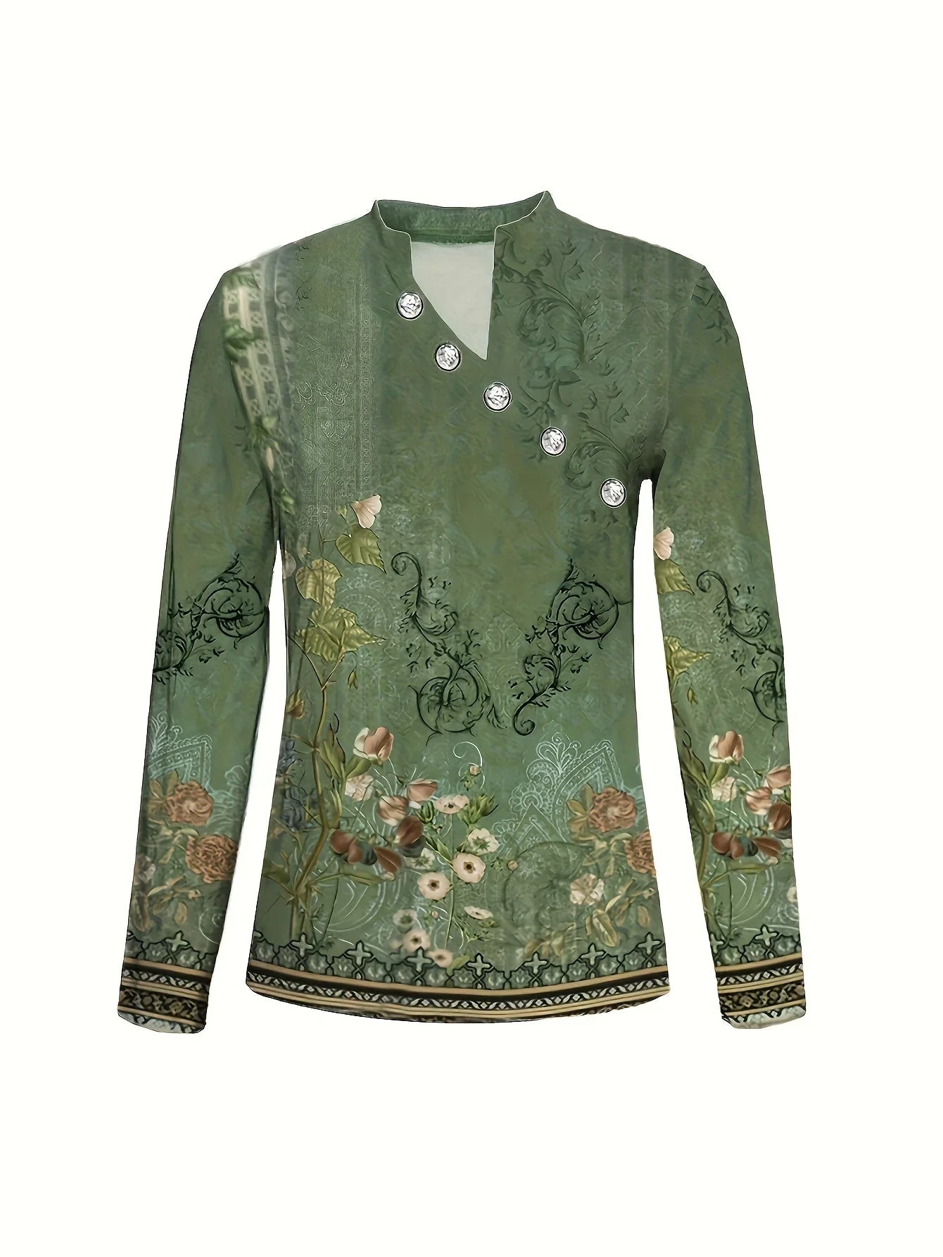 Olivet – Blusa con stampa artistica