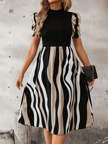 Sable – Elegante abito con maniche a sbuffo