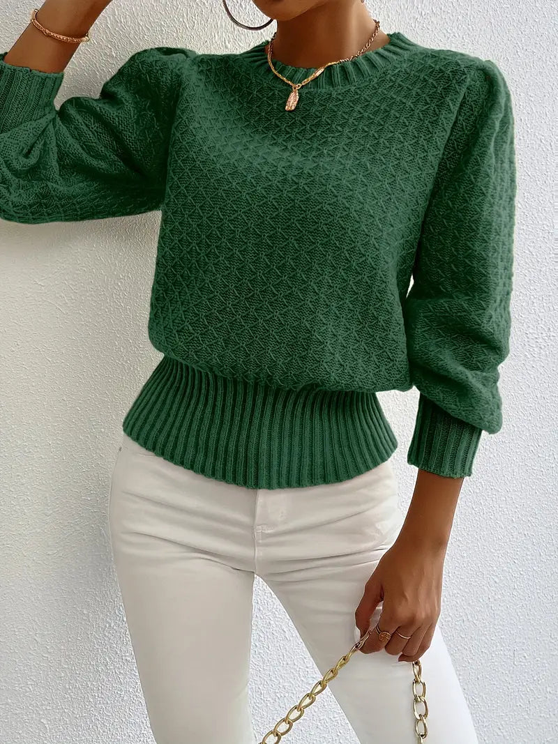 Charmela – Maglia elegante con maniche a sbuffo