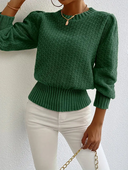 Charmela – Maglia elegante con maniche a sbuffo